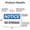 Signmission No Storage, 14 in W x Rectangle, Plastic OS-2PACK-NS-P-1014-L-14870 - alternate 2
